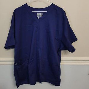 Wonder Work women's purple scrub top nwot